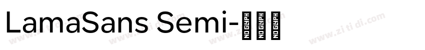 LamaSans Semi字体转换